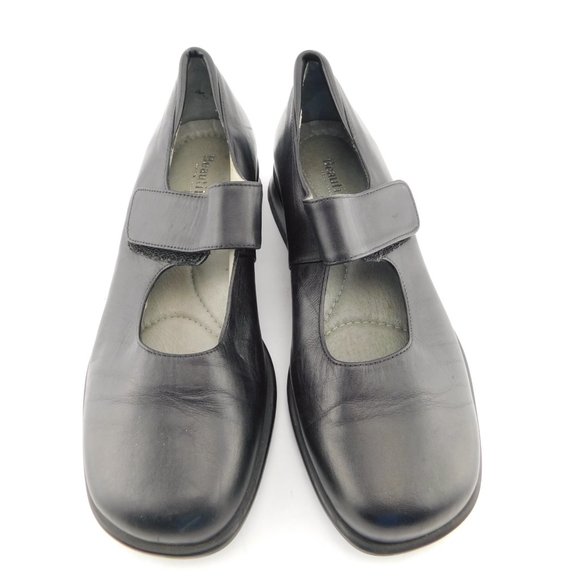 BEAUTIFEEL Black Leather Mary Jane Flats 36&37 Mismate - Picture 2 of 8